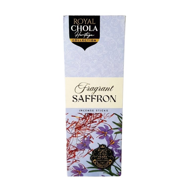 Fragrant Saffron incense stick pack, front of box