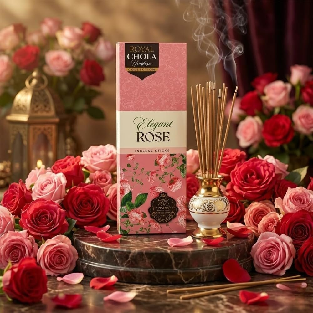 Elegant Rose incense sticks by Royal Chola